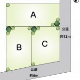 A：165.3㎡（1,500万円）　B：189.49㎡（2,120万円）　C：189.49㎡（2,280万円）